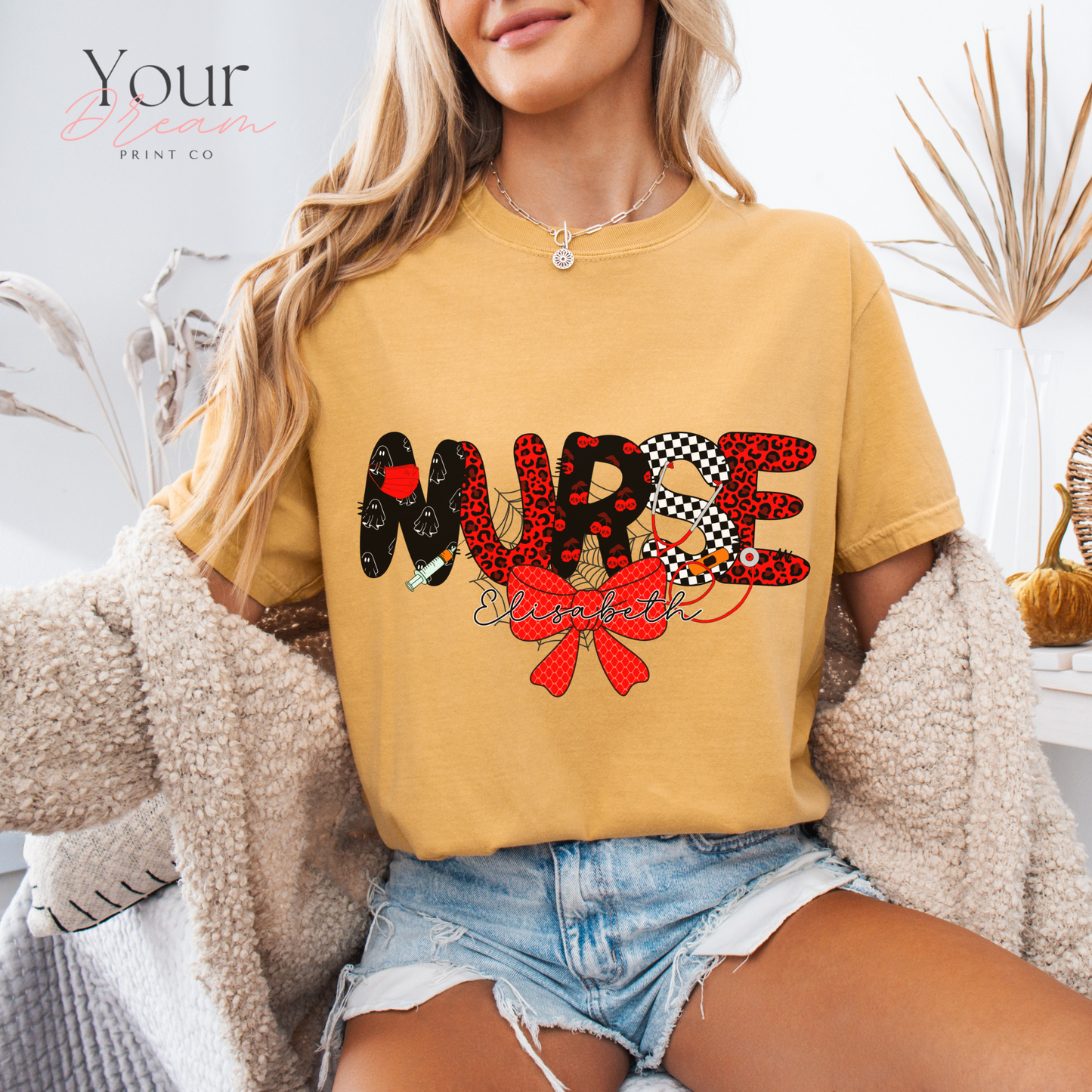 Custom Halloween Nurse T-Shirt