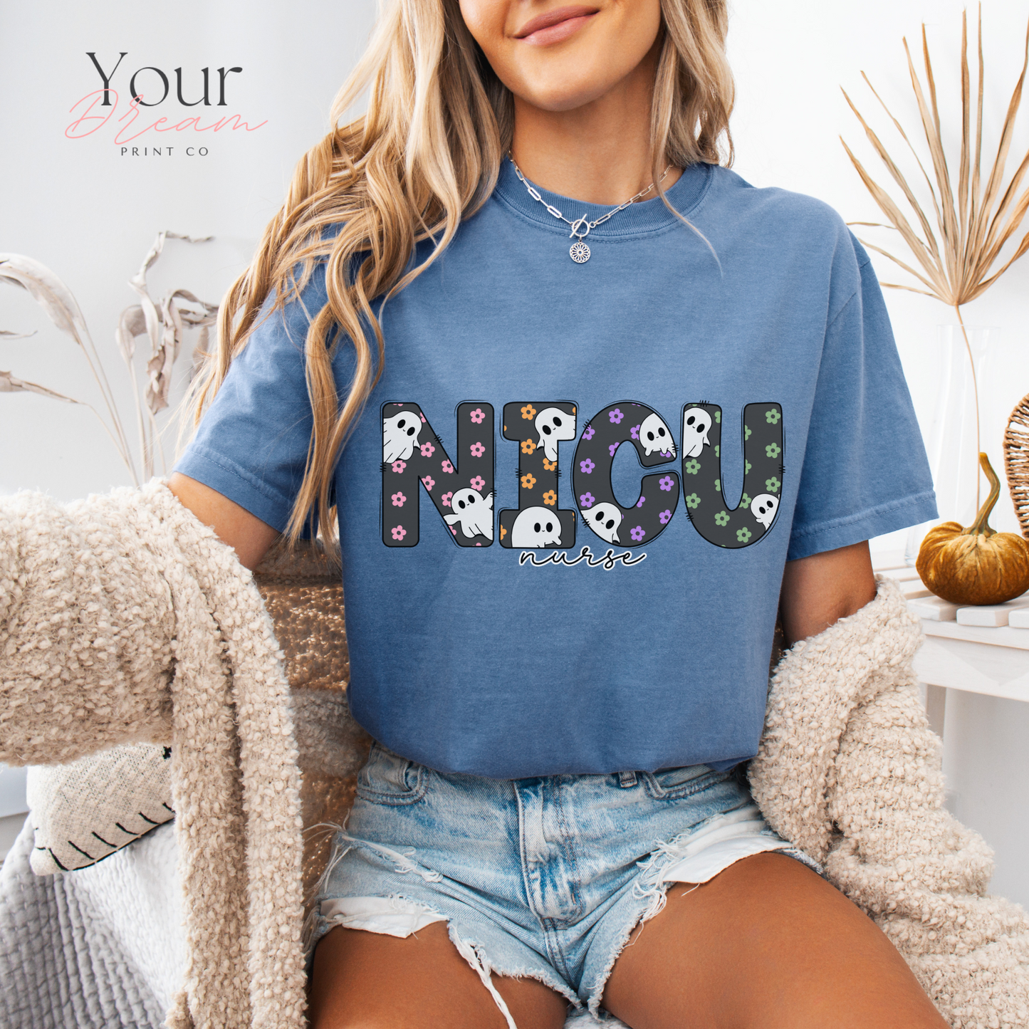 Halloween NICU Nurse Shirt | Cute Spooky Nurse T-Shirt for NICU Nurses