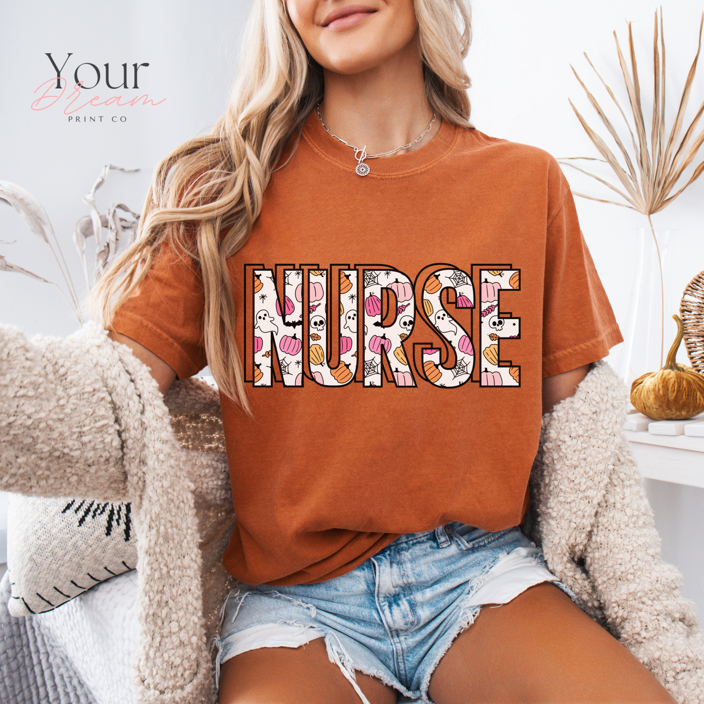 Ghost Nurse Halloween T-shirt, Nurse Halloween Shirt