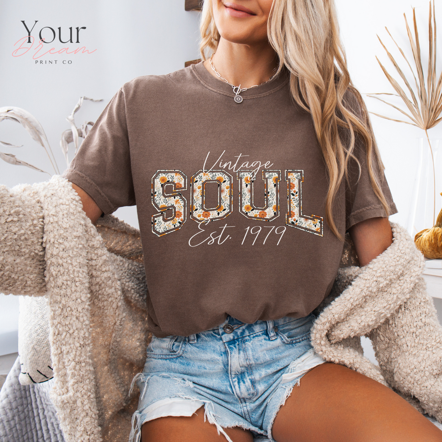 Vintage Soul Est. 1979 T-Shirt, Personalized Shirt