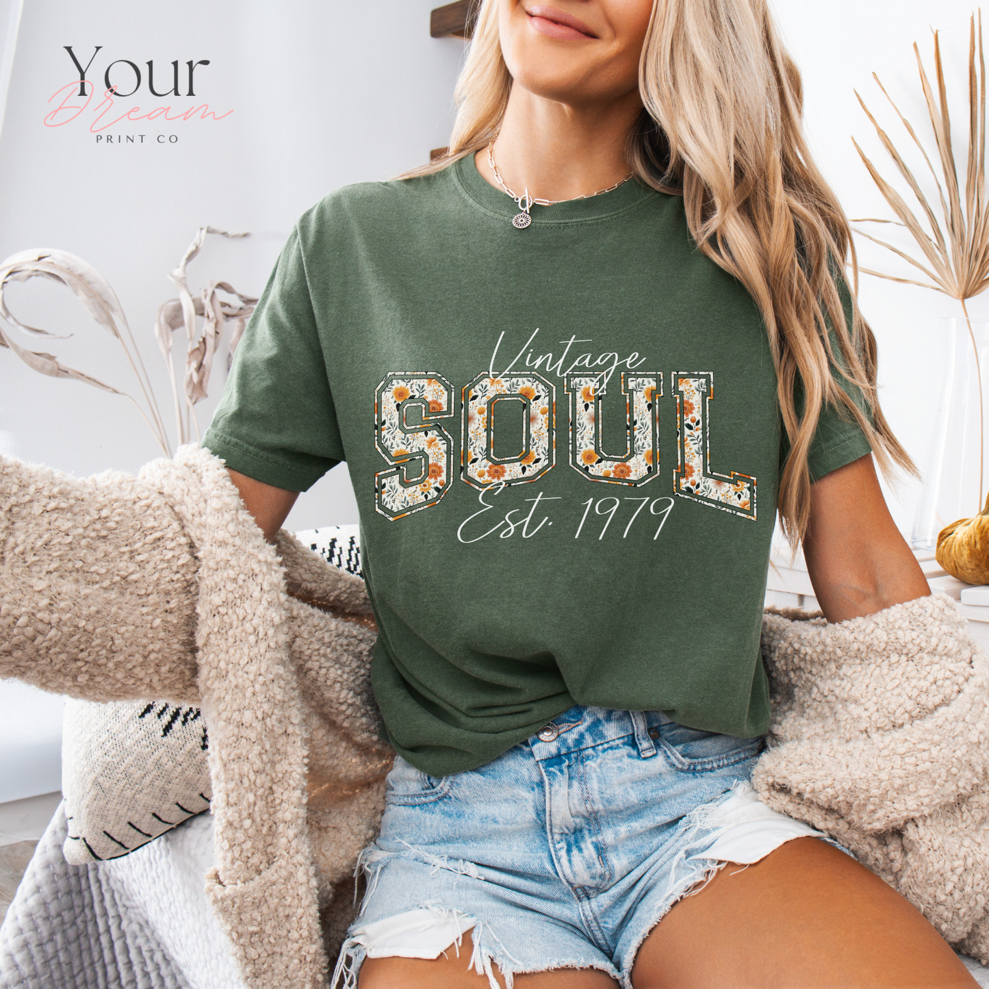 Vintage Soul Est. 1979 T-Shirt, Personalized Shirt