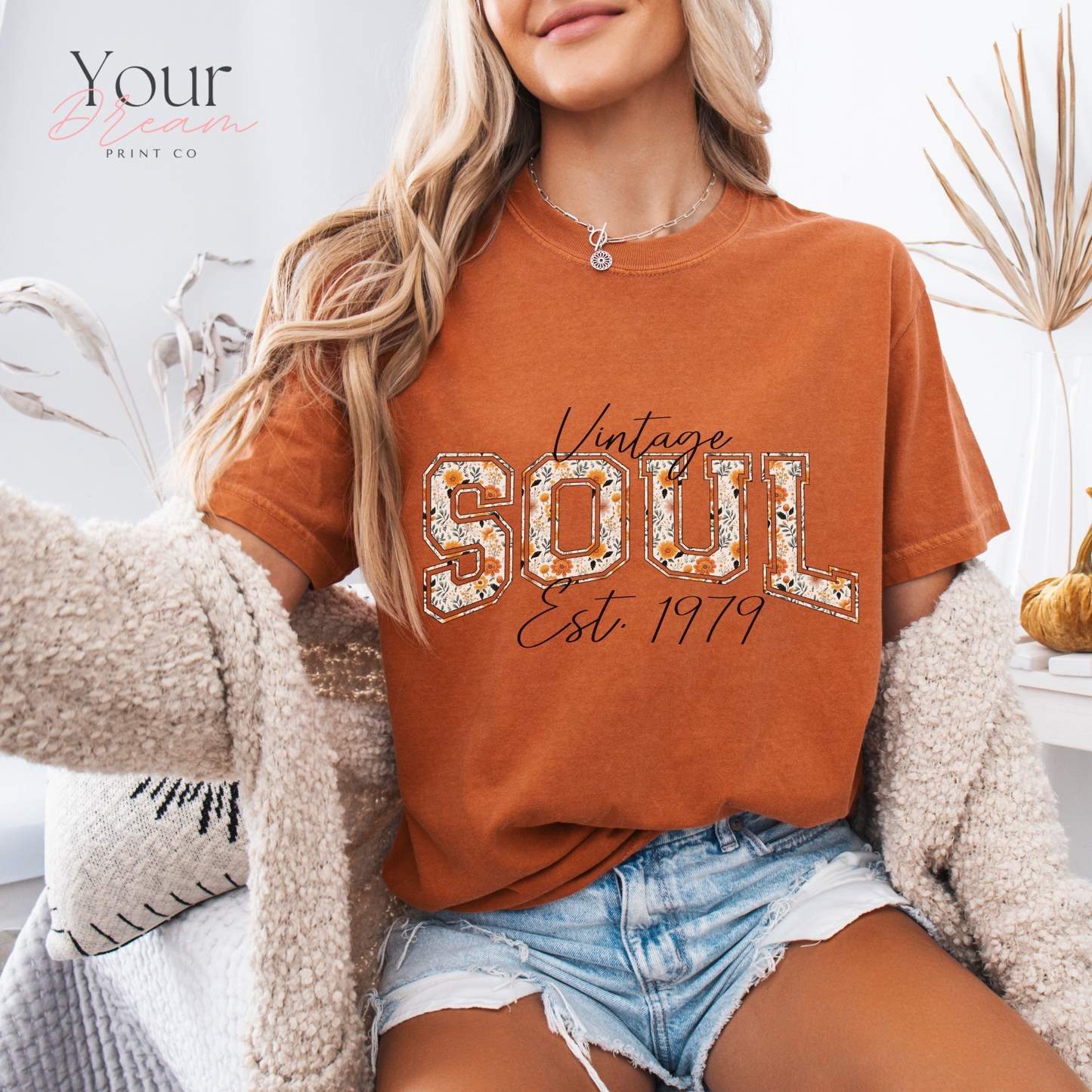 Vintage Soul Est. 1979 T-Shirt, Personalized Shirt
