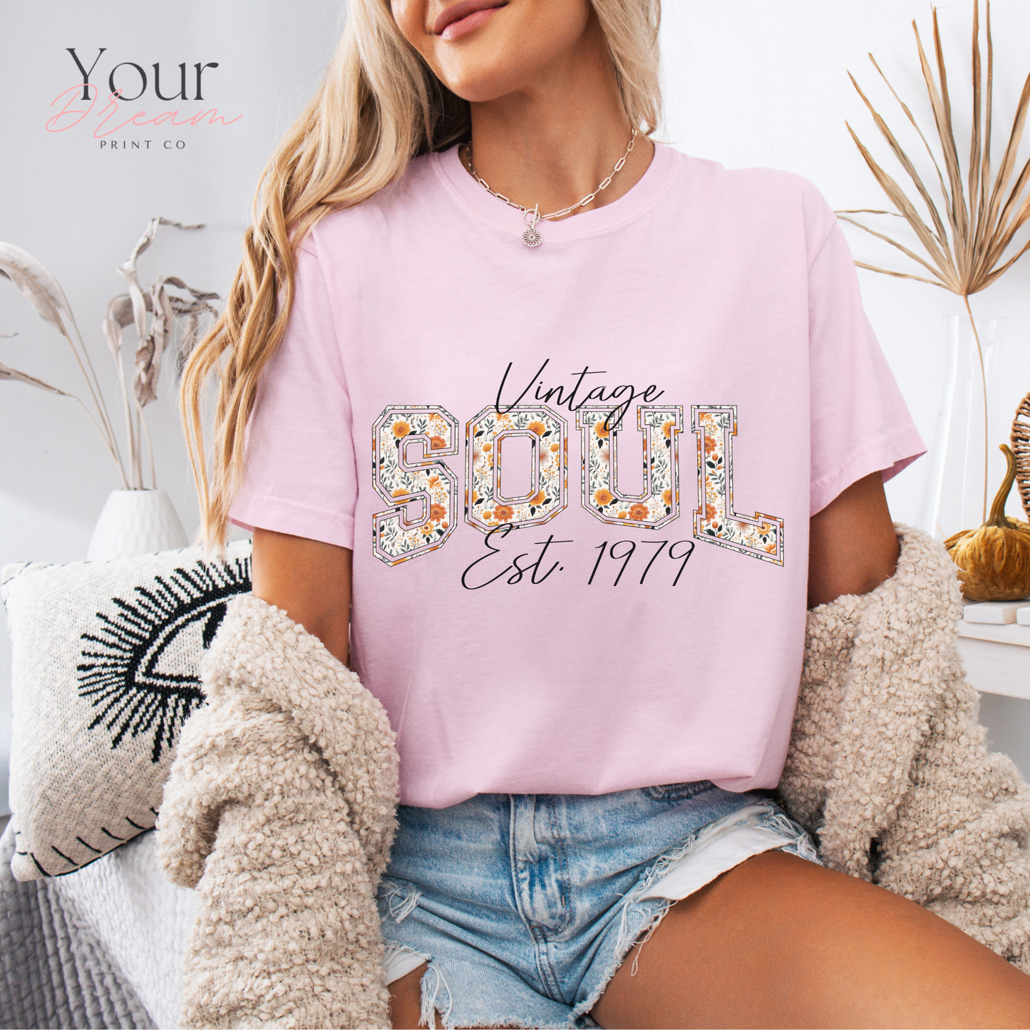 Vintage Soul Est. 1979 T-Shirt, Personalized Shirt