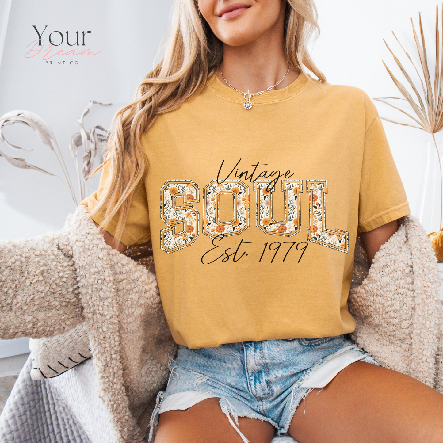 Vintage Soul Est. 1979 T-Shirt, Personalized Shirt